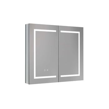 Шкаф зеркало для ванной с подсветкой Aquatek AQ7804-MLC, прямоугольное, сенсорное управление, 800*700*133 — фото 1, Зеркальные шкафы в ванную