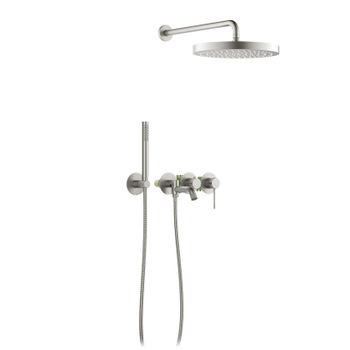Душевая система встроенная Timo Saona SX-2348/13SM никель — фото 1, Встраиваемые душевые комплекты