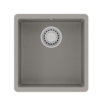 Кухонная мойка Lemark SINARA 400-U подстольного монтажаиз кварцгранита, Грей 9910063 — фото 3, Кухонные мойки