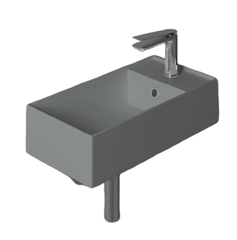 Товар: Раковина SIMAS AGILE подвесная или накладная с одним отверстием с полкой правой цвет cemento matt AG50.CM - фото 1 Раковина SIMAS AGILE подвесная или накладная с одним отверстием с полкой правой цвет cemento matt AG50.CM — фото 1, Раковины накладные