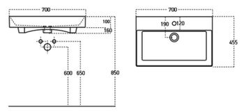 Тумба с раковиной Aquanet Бруклин 70 цв. антрацит матовый 00312876 — фото 13, Тумбы с раковиной
