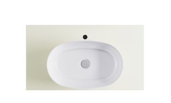 Тумба М-40 90см 1ящ RAL1013 мат./волна, раковина Атрия бел гл, столешница Solid в цвете 4631177714856 — фото 5, Тумбы с раковиной