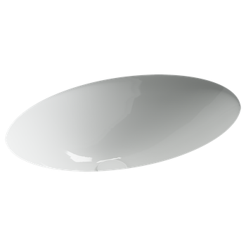 Раковина встраиваемая снизу CERAMICANOVA Era овальная 615x435x220 мм, цвет белый арт. CN6081 — фото 1, Раковины встраиваемые снизу