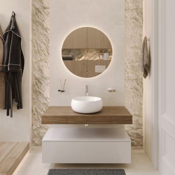 BOND Smart B63-2700 Смеситель однорычажный высокий без донного клапана для накладной раковины — фото 13, Смесители для раковины