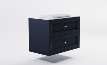 Товар: Тумба Классик 90 с 2ящ RAL7024 мат. с раковиной Ретро бел гл. и столешницей Solid бел гл. 4631177714382 - фото 3 Тумба Классик 90 с 2ящ RAL7024 мат. с раковиной Ретро бел гл. и столешницей Solid бел гл. 4631177714382 — фото 3, Тумбы с раковиной