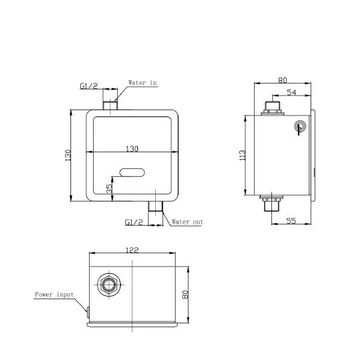 Клавиша смыва Artceram Overview для писсуара бесконтактная цвет хром 801.000.71 — фото 2, Кнопки смыва