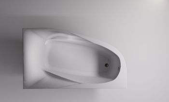 Ванна СЕЛЕНА пустая, литой мрамор, правая 1700х1000 01010040 — фото 3, Ванны