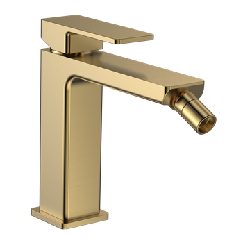 AQM6816BG Savona Смеситель для биде, гладкий, подводка 1⁄2", золото шлифованное — фото 1, Смесители