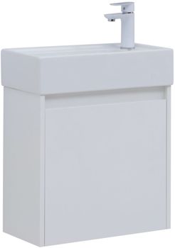 Мебель для ванной Aquanet Nova Lite 50 белый глянец (с дверецей) 00302531 — фото 7, Комплекты мебели для ванной