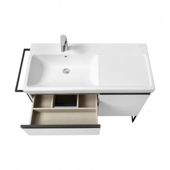 DOMI Тумба под раковину Gap Plus 100, 2 ящ., 1 дв., белый глянец, левая, ROCA 7857626806 — фото 7, Тумбы под раковину