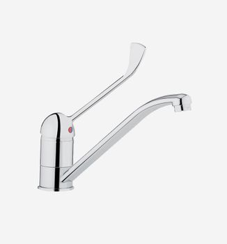 Смеситель для кухни с хирургической ручкой Webert Semplice SP920102015, хром — фото 1, Смесители для кухни