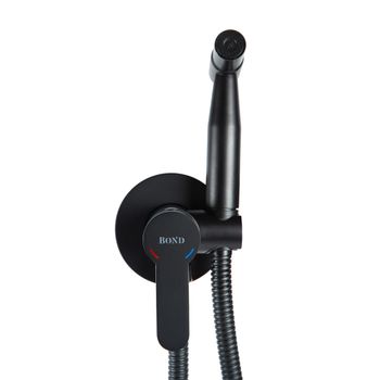 BOND Smart B63-1188 Смеситель для гигиенического душа с внутренней частью, однорычажный черный матовый — фото 3, Гигиенические души