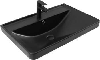 Раковина Aquanet Ирис 70 черная матовая 00329248 — фото 1, Раковины