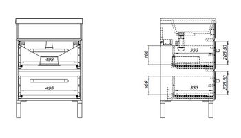 Тумба под раковину Aquanet Лукка 60 белый 00302396 — фото 15, Тумбы под раковину