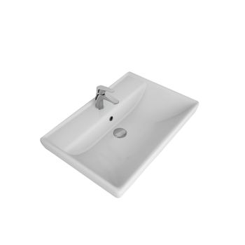 Q, 70 см, мебельный умывальник, керамический, Dreja 191645 — фото 3, Раковины