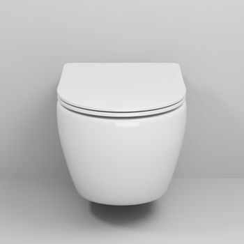 Унитаз подвесной Grossman GR-4457SQ (520х360х320) безободковый,смыв торнадо,белый с тонкой крышкой,микролифт,1 место — фото 4, Подвесные унитазы