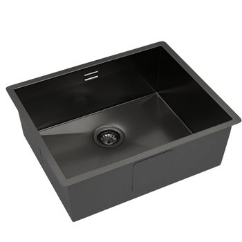 Кухонная мойка Reflexion Iseo RX2265BL оружейная сталь — фото 137, Кухонные мойки