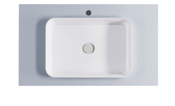 Тумба Фрейм 100см 1ящ NCS S 3005-R80B мат., раковина Антарес бел гл, столешница Solid в цвете 4631177715372 — фото 5, Тумбы с раковиной