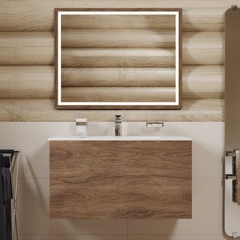 Тумба под раковину Allen Brau Glority 100 1.35002.NW дуб антик — фото 5, Тумбы под раковину