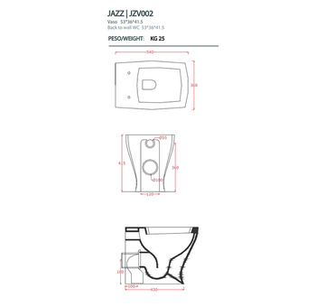Унитаз Artceram Jazz приставной цвет белый матовый JZV002 05 00 — фото 3, Приставные унитазы