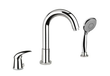 Смеситель на борт ванны Fiore NEXUS 43CR1455, хром — фото 1, Смесители на борт ванны