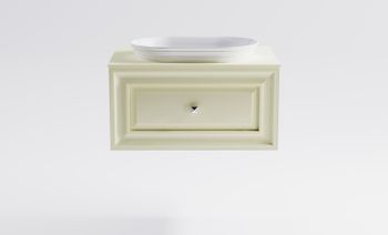 Тумба Шарм 70см 1ящ RAL1013 мат., раковина Шарм бел гл, столешница Solid в цвете 4631177714979 — фото 2, Тумбы с раковиной