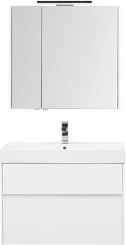 Товар: Мебель для ванной Aquanet Бруклин 85 белый 00207801 - фото 11 Мебель для ванной Aquanet Бруклин 85 белый 00207801 — фото 11, Комплекты мебели для ванной