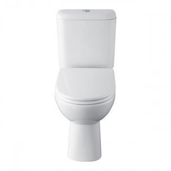 ACCESS Унитаз-компакт, горизонтальный выпуск, 2-х режимная арматура, сиденье дюропласт Soft-close, C 734P23800Y — фото 2, Напольные унитазы