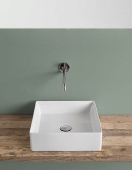 Раковина Artceram Scalino накладная без отверстий цвет белый матовый SCL001 05 00 — фото 2, Раковины накладные