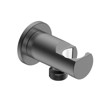 AQM8714GM Siena Выход из стены с держателем, металл — фото 1, Шланговые подключения