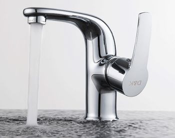 Смеситель для раковины D&K Rhein DA1362101, хром — фото 1, Смесители для раковины