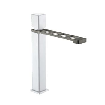 Смеситель для раковины Webert ONE-X OX830402741, белый/сталь — фото 1, Смесители для раковины