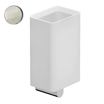 Стакан для ванной Webert Living LV500301345, никель — фото 1, Стаканы для зубных щеток