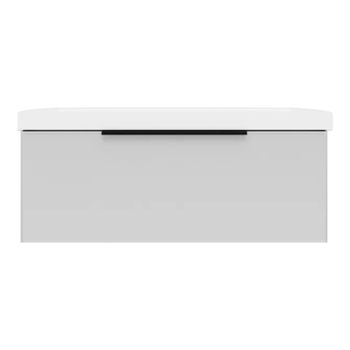 Тумба под раковину подвесная La Fenice SIMPLA FNC-01-SIM-B-100, белая — фото 1, Тумбы под раковину