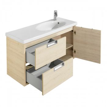 ETNA Тумба под раковину ETNA 100, дуб верона, ROCA 7857302445 — фото 2, Тумбы под раковину