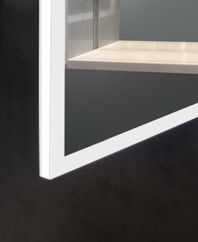 Шкаф зеркало для ванной с подсветкой Aquatek AQ7103B-MLC, прямоугольное, сенсорное управление, 1000*700*133 — фото 6, Зеркальные шкафы в ванную