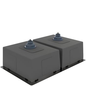 Кухонная мойка Reflexion Iseo RX2265BL оружейная сталь — фото 175, Кухонные мойки