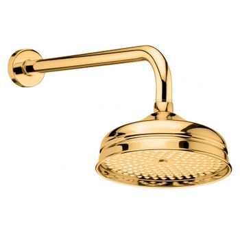 Верхний душ с кронштейном Fiore 30OO8637, золото — фото 1, Верхние души
