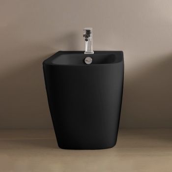 Биде Artceram A16 напольное с одним отверстием цвет черный матовый ASB002 17 00 — фото 1, Биде напольные