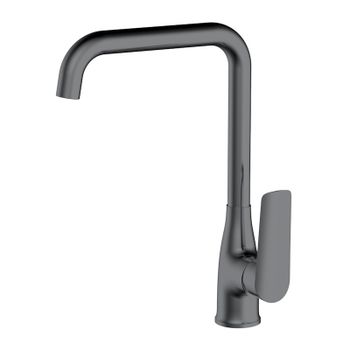 Смеситель для кухни Esko Lagos Gun Metal LG06GM, оружейная сталь — фото 1, Смесители для кухни