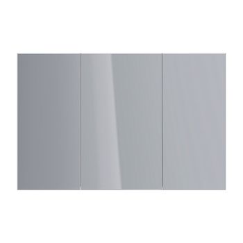 Шкаф зеркальный Lemark UNIVERSAL 120х80 см 3-х дверный, цвет корпуса: Белый глянец LM120ZS-U — фото 2, Зеркальные шкафы в ванную