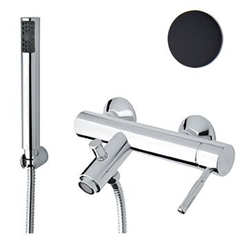 Смеситель для ванны Webert Rimini RI850101560, черный — фото 1, Смеситель для ванны