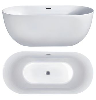 Ванна HATRIA Ванны Y7AX01 отдельностоящая цвет белый — фото 1, Ванны