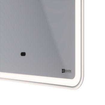 Зеркало Lemark ELEMENT 120х80 см с подсветкой, с подогревом LM120Z-E — фото 2, Зеркала в ванную комнату