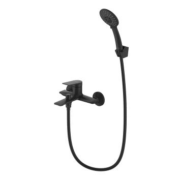 Смеситель для ванны Milardo Azure черный матовый (AZUBL00M02) — фото 1, Смеситель для ванны