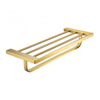 Полка для полотенца MILACIO Ultra (MCU.955.GD) настенная золото — фото 1, Полки для полотенец