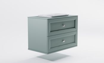 Товар: Тумба Классик 90см 2ящ NCS S 3005-B80G мат., раковина Ретро бел глянц, столешница Solid в цвете 4631177715785 - фото 3 Тумба Классик 90см 2ящ NCS S 3005-B80G мат., раковина Ретро бел глянц, столешница Solid в цвете 4631177715785 — фото 3, Тумбы с раковиной