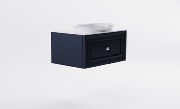 Товар: Тумба Шарм 80см 1ящ цв RAL7024 мат. с раковиной Шарм бел гл. и столешницей Solid бел гл. 4631177713422 - фото 4 Тумба Шарм 80см 1ящ цв RAL7024 мат. с раковиной Шарм бел гл. и столешницей Solid бел гл. 4631177713422 — фото 4, Тумбы с раковиной