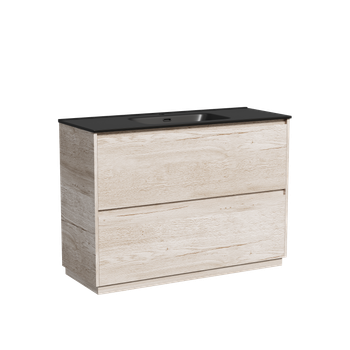 Тумба под раковину SANCOS Libra Floor напольная, 1190х450х840, c двумя ящиками оснащенными доводчиками, дуб галифакс натуральный, арт. LB120F-1EG — фото 7, Тумбы под раковину