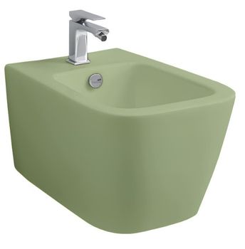 Биде Artceram A16 подвесной с одним отверстием цвет green salvia ASB001 44 00 — фото 2, Биде подвесные